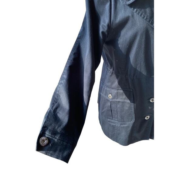 Guess Black Trench Coat Size Petite Medium - Picture 3 of 12